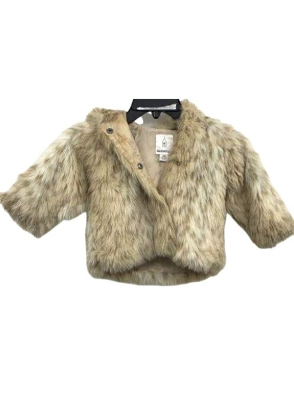 London Fog Baby Faux Fur Coat With Hood Beige 12M
